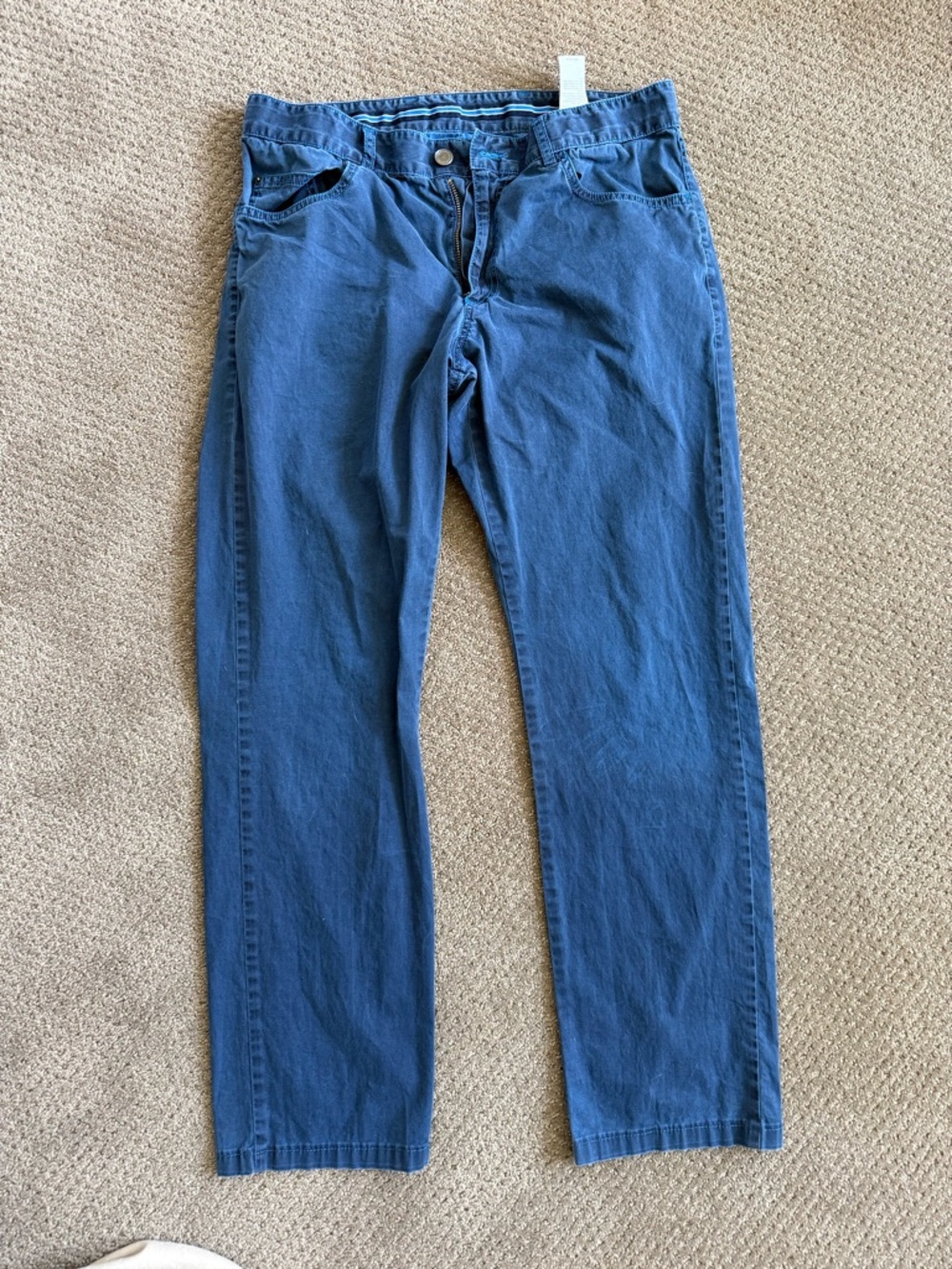Men's Blue Straight-Leg Jeans 30 waist 27 inseam